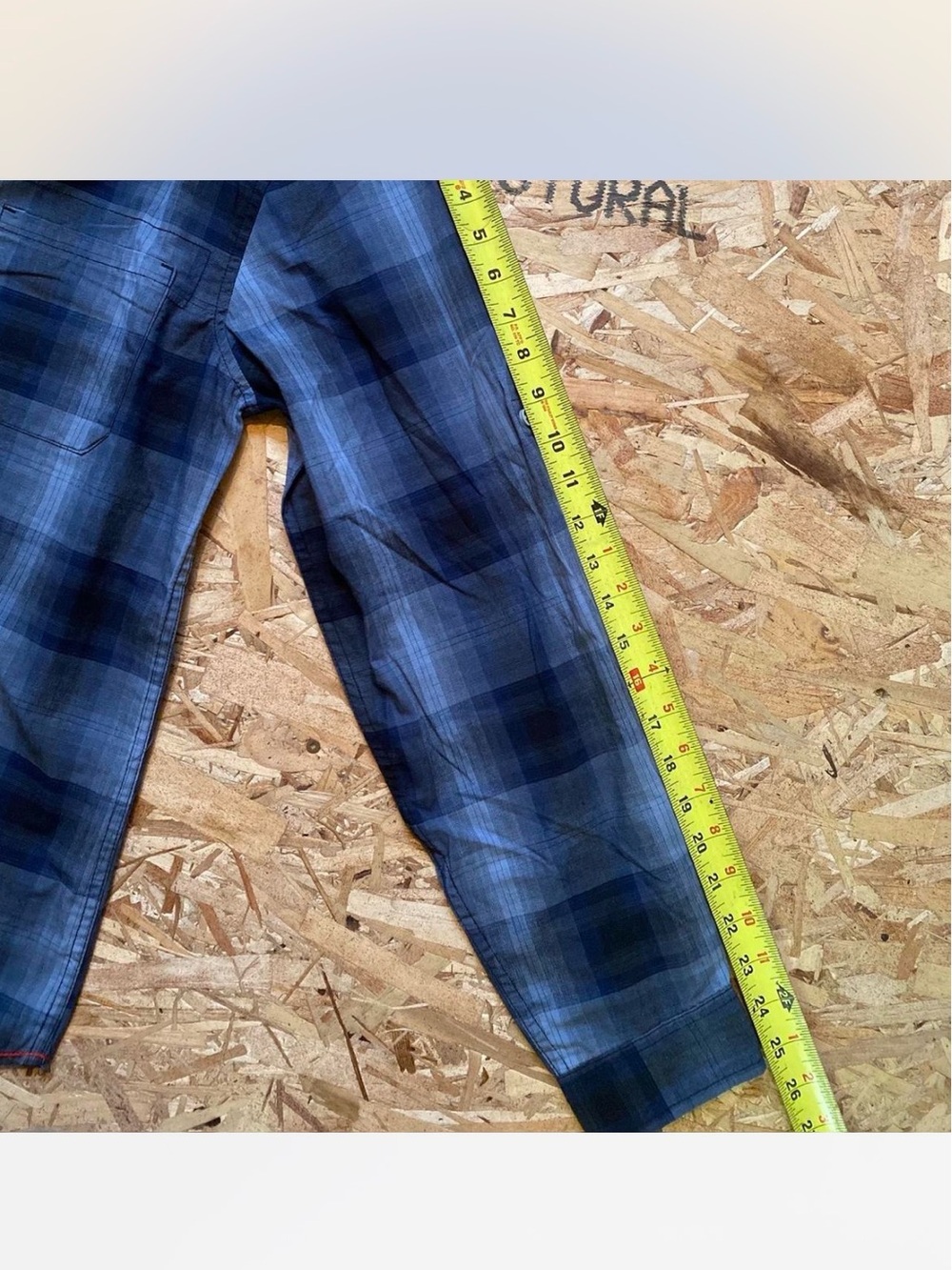 Men's « For Him London » Navy & Black Plaid Button-Down Shirt - Picture 8 of 8
